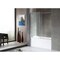 Anzzi Raymore 60" x 62" Frameless Sliding Tub Door in Brushed Nickel SD-AZ8080-01BN - alternate 5